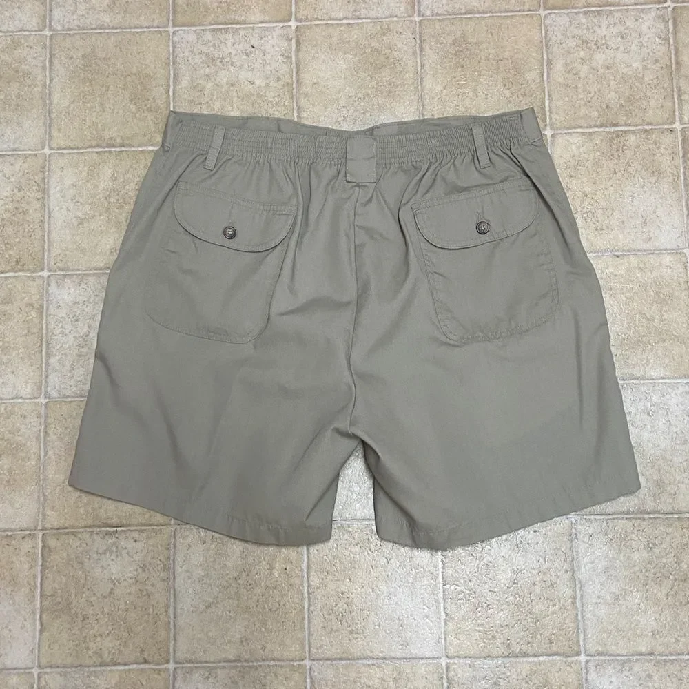 ‼️FINAL ‼️Puritan Men's Olive-Tan Flat Front Casual Shorts